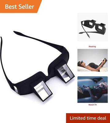 Luxury Horizontal Prism Glasses for Effortless Comfort While Watching TV in Bed