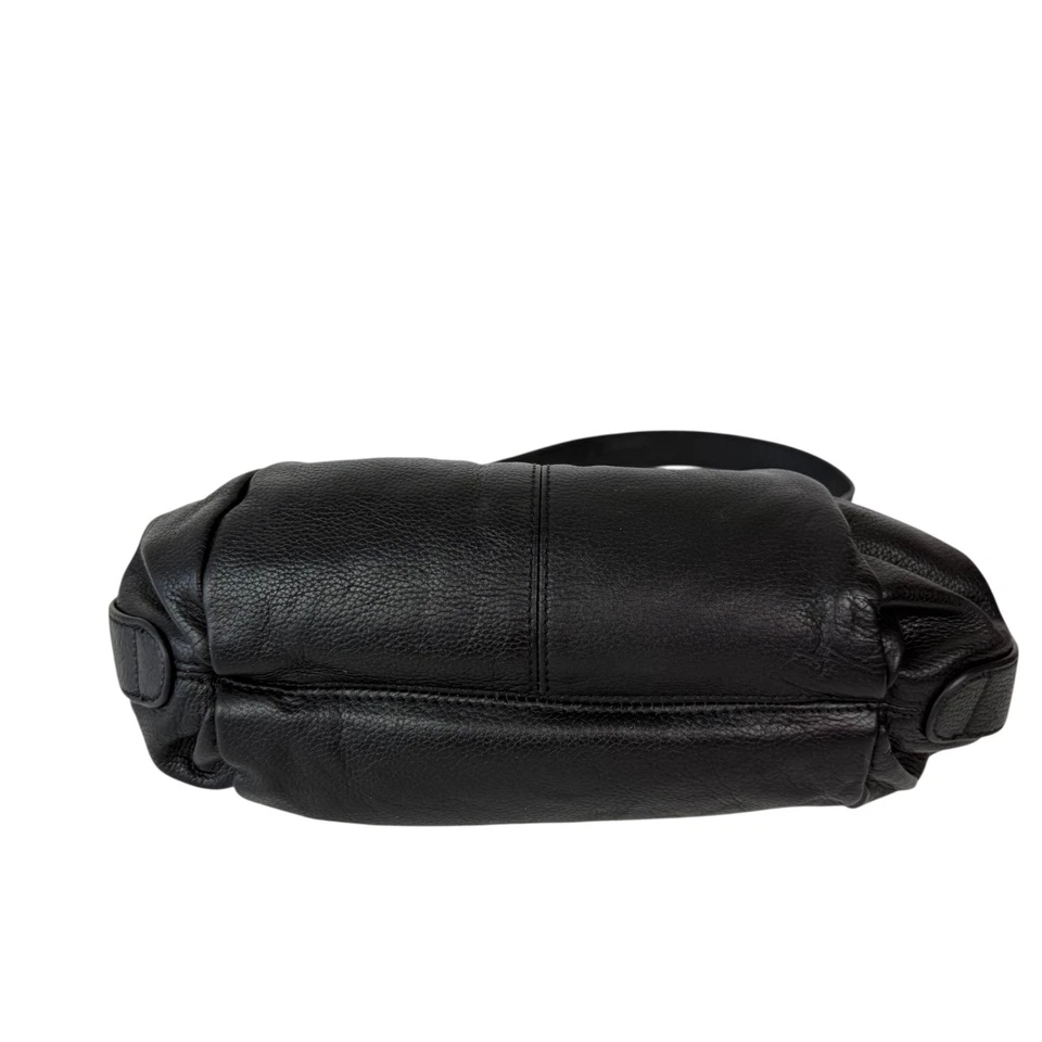 Просто Vera Wang плиссированные черный шагреневой кожи классический Hobo наплечная сумка сумочка - Изображение 3 из 4