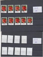 Bund BRD Rollenmarken Blumen Mi 2472 div. Drucke der Zähl-Nr