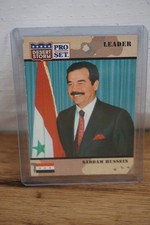 1991 Pro set Desert Storm SADDAM HUSSEIN ROOKIE CARD #69
