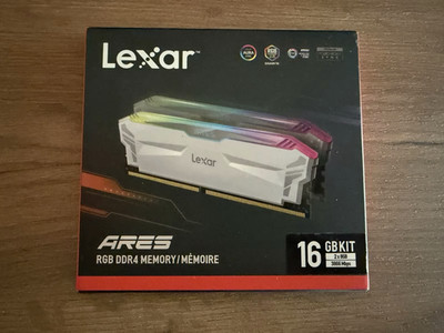 Lexar ARES RGB RAM DDR4 16GB Kit (2x8GB) 3866 MHz, DRAM 288-Pin U-DIMM PC Memory