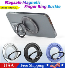 Magnetic Finger Ring Holder Stand for MagSafe iPhone 17 16 15 14 13 12 Pro Max