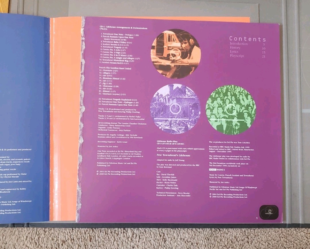 Pete Townshend Lifehouse Chronicles 6 CD Box Set With Booklet
