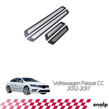 Chrome Door Sill Scuff Plate Guard Trim for VW Passat CC 2012-2017 Stainless