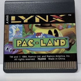 Pac-Land Atari Lynx 1991 Game + Manual Cleaned & Tested Working