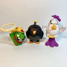 Angry Birds 2016 Lot of 3 McDonald  s Happy Meal toys - Bomb, Lasso Pig, Matilda