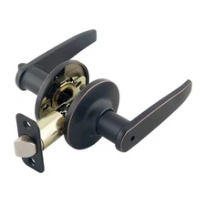 702340 Delavan Privacy Bed and Bath Door Lever Oil Rubbed Bronze