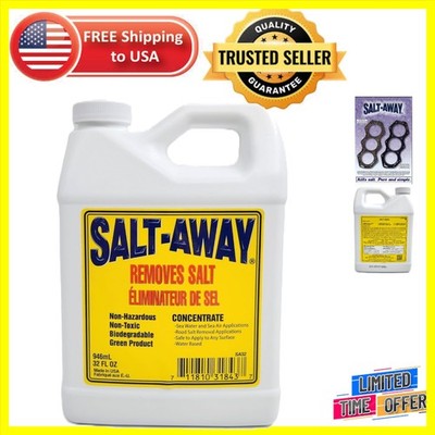 Versatile Salt S-away Cleaner: 32oz Liquid for Winter Gear & Boat Maintenance