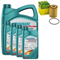 MotoröL Set Addinol 10W-40 Semi Synth 9 Liter + ÖLfilter FüR Mercedes M-Klasse