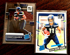 Kenneth Walker III 2022 Clearly Donruss #68/Jaxon Smith-Njigba RC Seahawks Lot