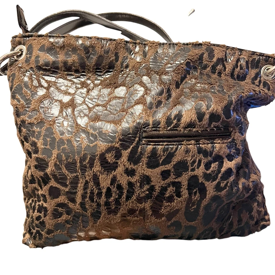 全新 Directions 手提包 二合一 可调式 斜挎包 棕色 Jaquard Cheetah — 第 4/4 张图片