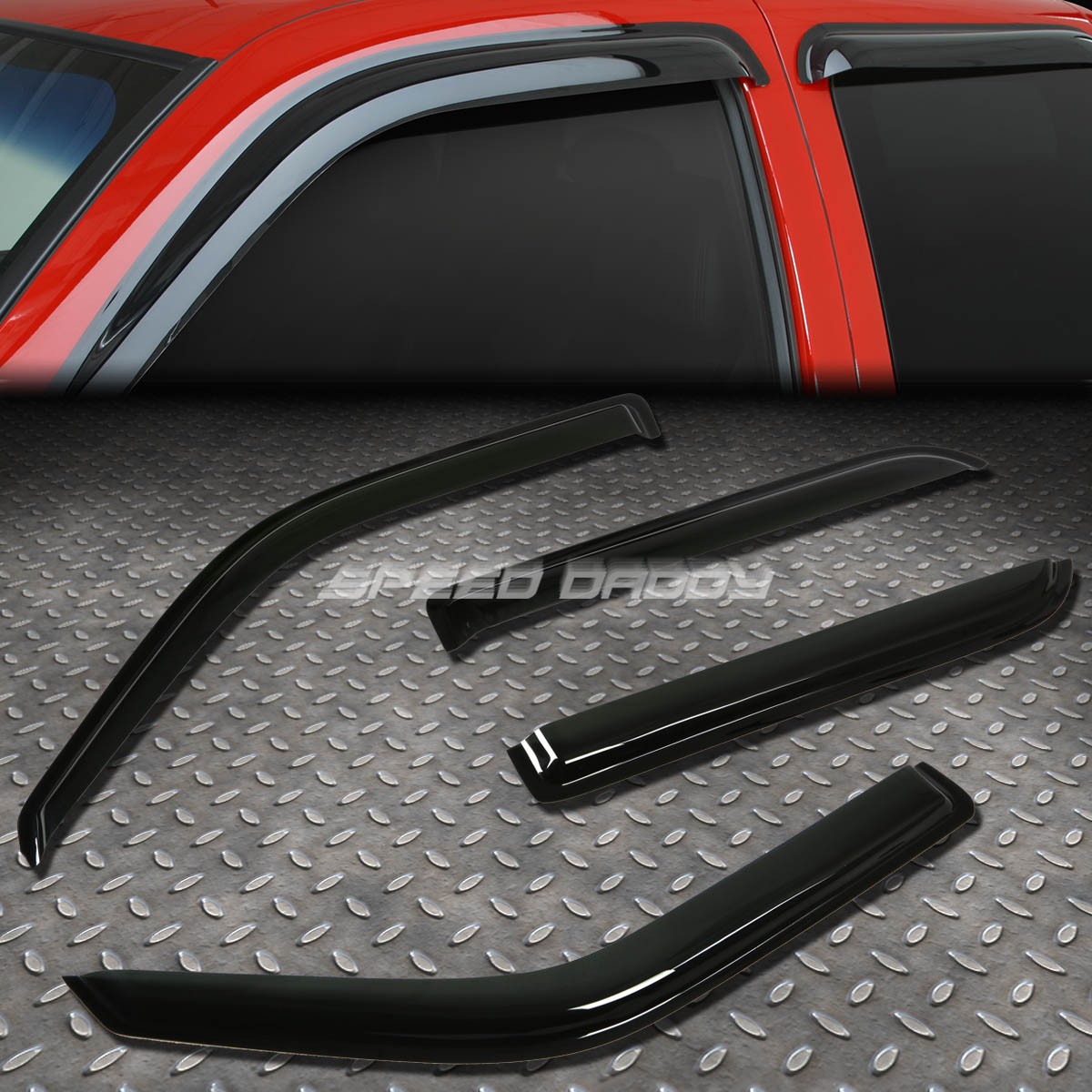 2009 2010 2011 2012 2013 2014 Ford F150 Crew Cab Smoke Door Window Vent Visors E - Foto 8