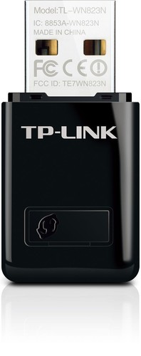 TP-LINK N300 WLAN Mini USB Adapter bis zu 300 MBit/s WLAN-Stick Schwarz NEU OVP - Photo 1/2