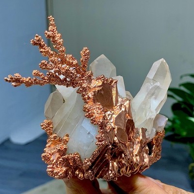 1.26LB Rare!! iridescent Native Copper crystal mineral specimen