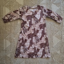 VTG Y2K 00s earthy grunge indie ethnic dress M L