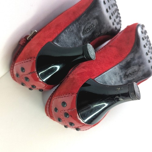 Tod's Penny Loafer Kitten Heel 👠 Wildleder & Lack Bond Street EU 37 - Bild 16 von 16