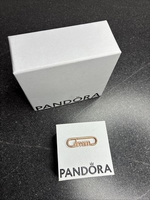 Link Charm Charm Anhänger PANDORA Me Platte Roségold 14k DREAM Damenschmuck Glied