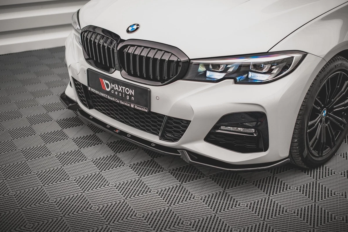 RECAMBO Listelli Decorativi A V Per Griglia BMW Serie 3 G20 G21 G28, Nero Opaco, Accessori Tuning In ABS
