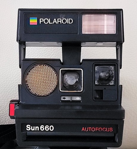 VINTAGE Polaroid Sun660 AutoFocus 600 Land Film Camera **Tested & Works** - Picture 2 of 13