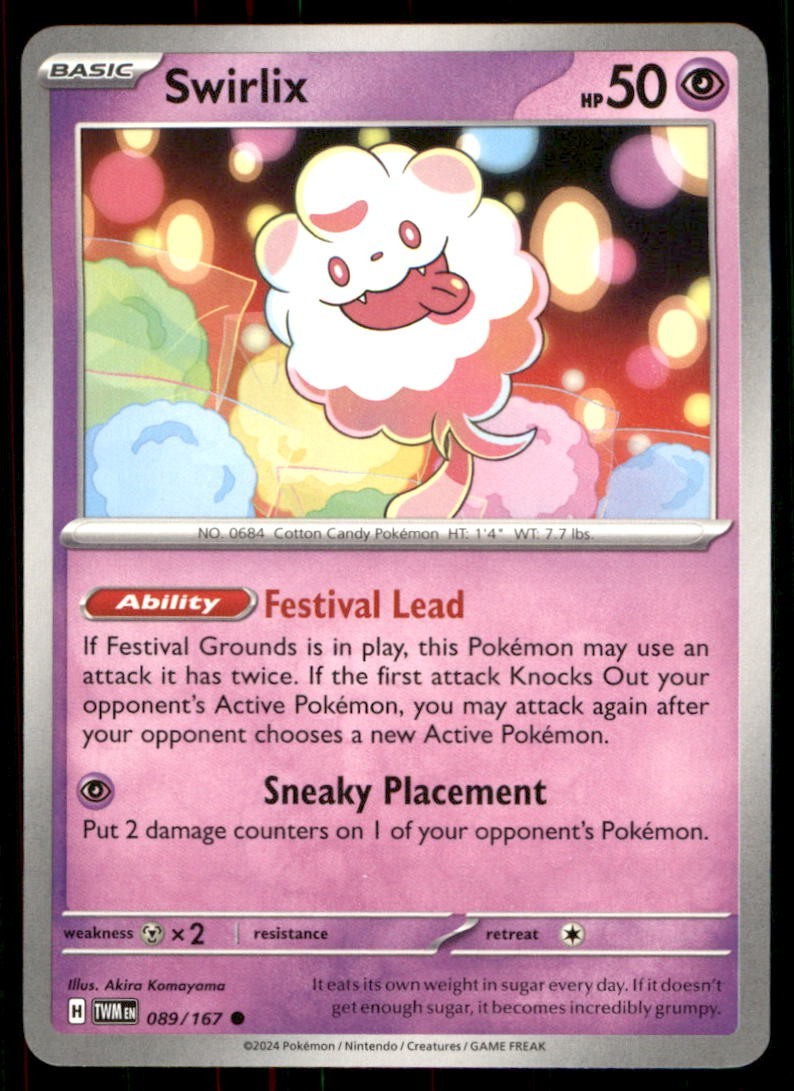 TCG Pokémon non-holo swirlix