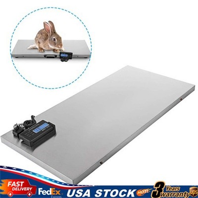 1100 lbs Large Digital Electronic Scale Veterinary Pet Animal Weight Livestock
