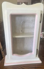 Wood Curio Cabinet With Glass Door Display Case