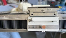 Silver Reed SK-120 Bulky 8mm Knitting Machine with SR 120 Ribber - tested
