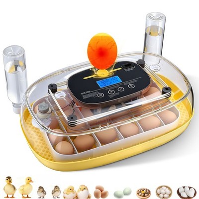 VEVOR 24 Egg Incubator Auto Turning Egg Candler Temperature & Humidity Control