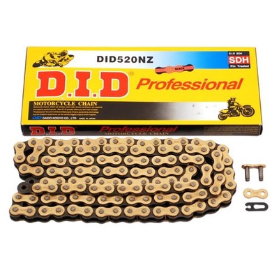 D.I.D M520NZX120FB 520 NZ Super Non O-Ring Chain - 120 Links Black