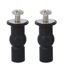 2PCS Toilet SeatS Screws Hinges Expanding Rubber Top Nuts Fixings WC Blind Hole