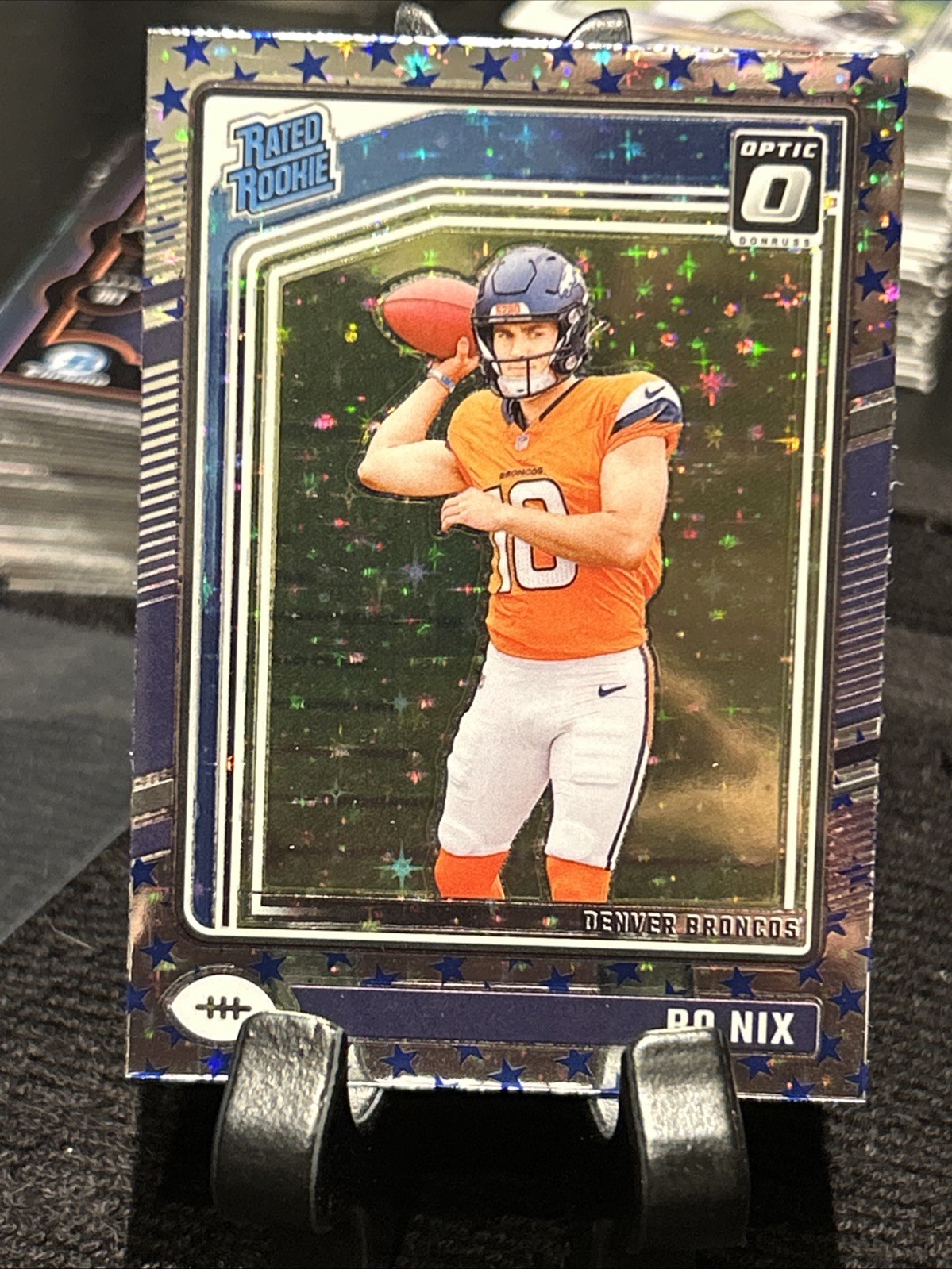 Bo Nix Optic Stars Rated Rookie 📈🔥 2024 Panini Donruss Optic #209 💥💥