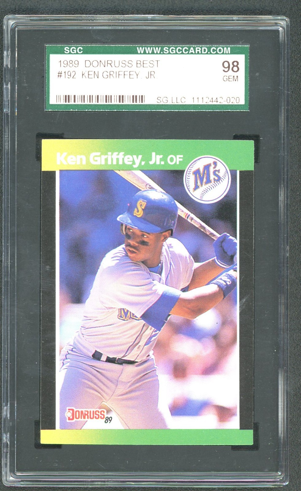 1989 Donruss Best Baseball Ken Griffey Jr. SGC 98
