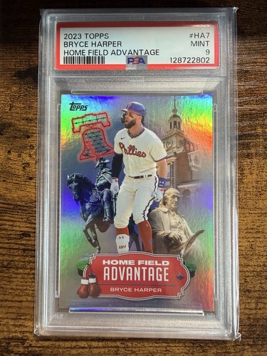 2023 TOPPS BRYCE HARPER HOME FIELD ADVANTAGE PSA 9