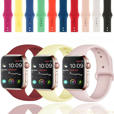 For Apple Watch Sport Band Silicone iWatch Ultra 4 49m 12 11 10 9 8 7 6 5 SE 3 2