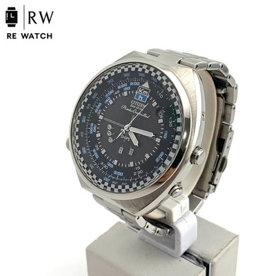 Citizen x Ships Eco-Drive Watch 43mm Stainless Steel Quartz 10ATM Used
