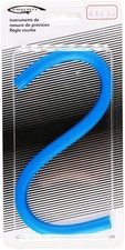 Kurvenlineal flexibel 30cm blau Graphoplex Geometrie Zeichnen Lineal