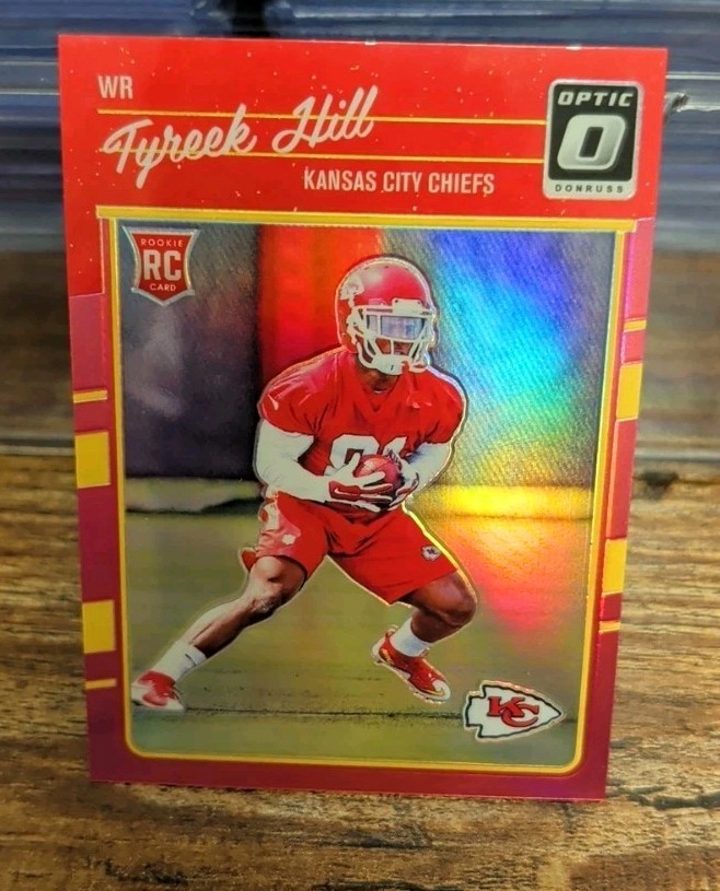 2016 Donruss Optic Tyreek Hill RC Pink Rookie #117 Kansas City Chiefs RC
