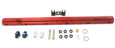 Obx Fuel Rail For Nissan Skyline R34 Rb25dett Top Feed Red
