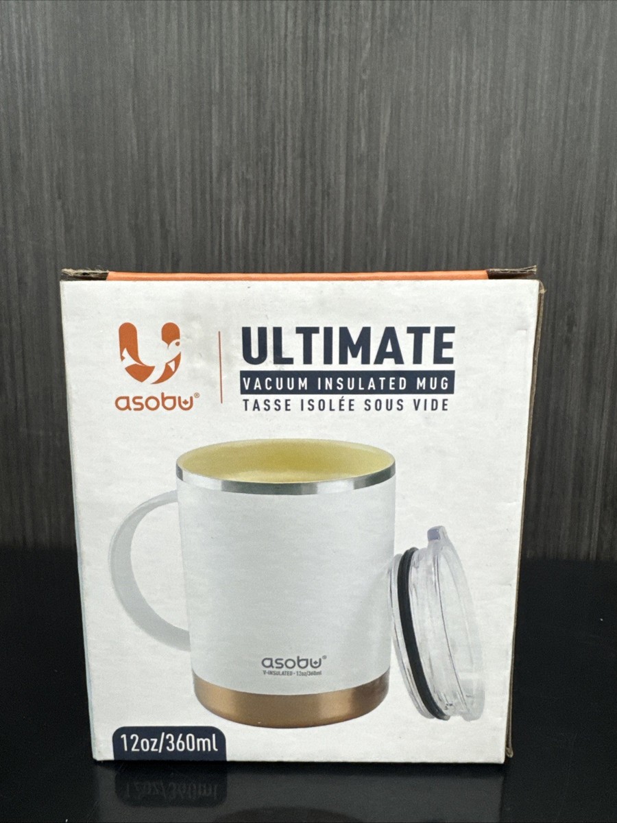 Asobu Ultimate Mug 12Oz Pure Ceramic Insulated Coffee Cup With Lid | eBay