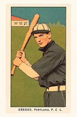 Vintage Journal Early Baseball Card, Greggs (Pocket Sized - Found Image Press Jo