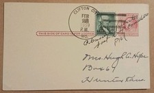 U.S. February 28 1959 PM MO. Clifton City Postal History Last Day Card U.S. February 28 1959 PM MO. Clifton City Postal History Last Day Card