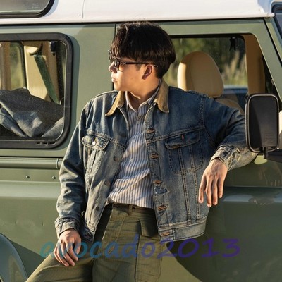 Red Tornado Men 101LJ Strom Rider Vintage Light Blue Washed Denim Jacket
