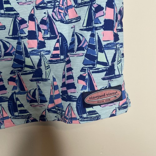 Vineyard Vines Swim Trunks Mens Extra Large Sailboat Print Quick Dry Shorts - Picture 2 of 10