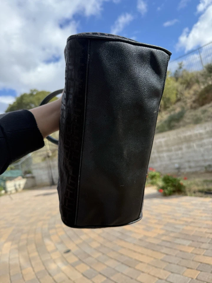 Tommy Hilfiger Logo Borla Cartera Bolso de Mano Cartera Negro Rayas Regalo Foto 4 de 4