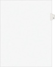 Avery Style Individually Numbered Tabs AVE11916