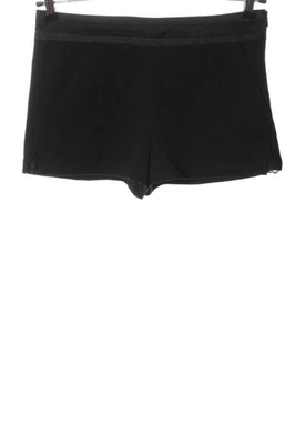 ZARA TRAFALUC Short moulant Dames Pantalon court T EU 36 noir style décontracté - Photo 1/4