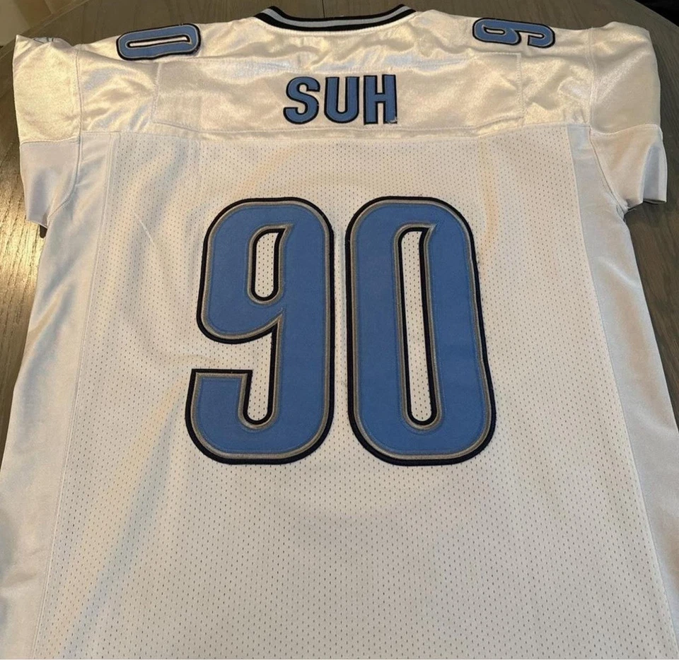 Camiseta Ndamukong Suh Blanca Talla XL #90 Nike Fútbol NFL Hombres Detroit Lions Foto 3 de 4