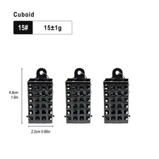 3Pcs Metal Fishing Carp Feeder Cage, Fishing Sinker, Fishing Trap Bait Cage, Fis