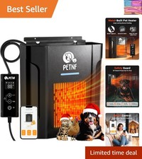 Dog House Heater   45  to 113  Thermostat Controlled Pet House Heater with Wi...