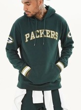 Green Bay Packers Hoodie Sweatshirt Mens Medium Green Football NFL Team Pullover